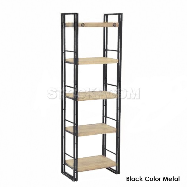 Manhattan Vintage Industrial Style Solid Wood Single Bookshelf by Stockroom