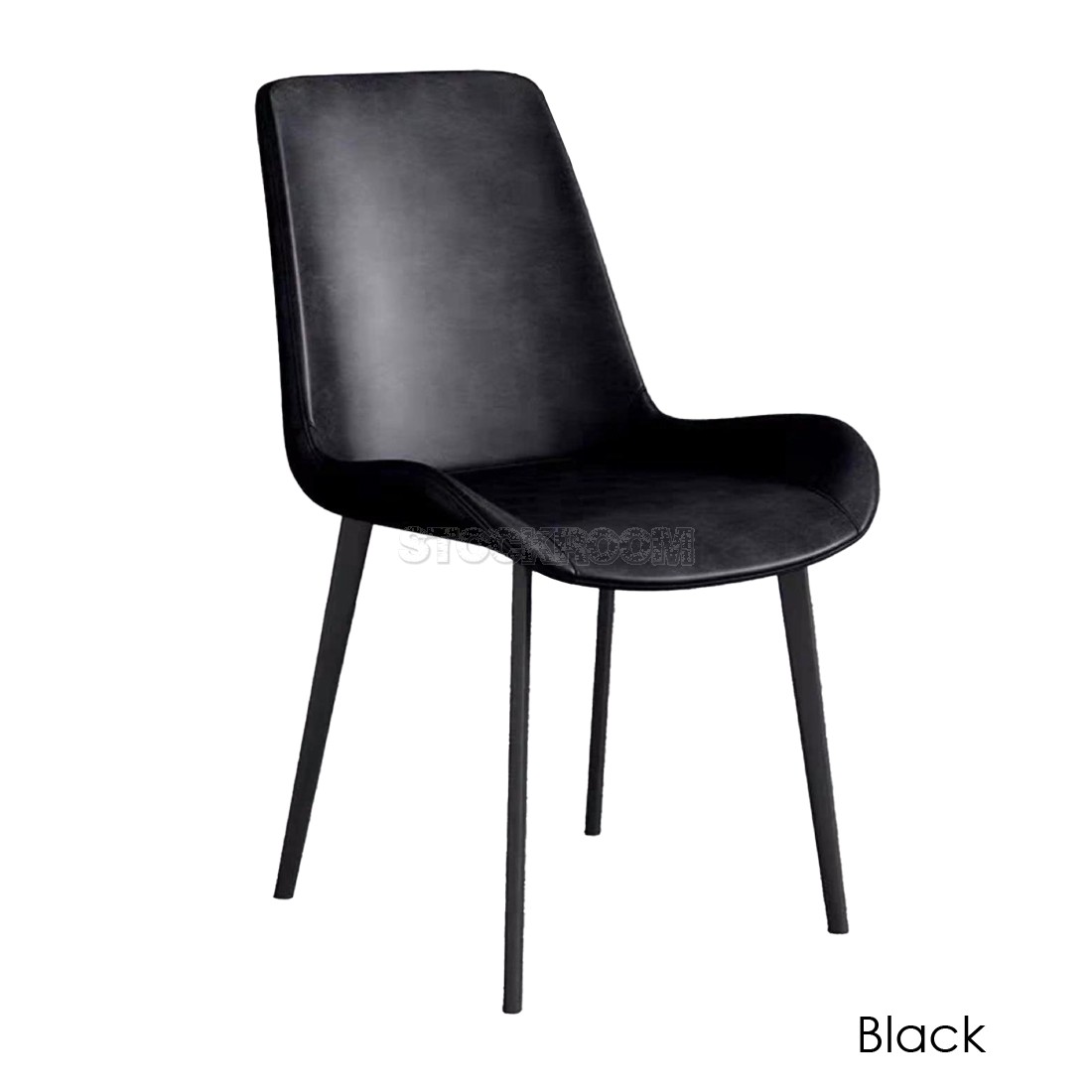 Beckett Upholstered Dining Chair With Metal Legs