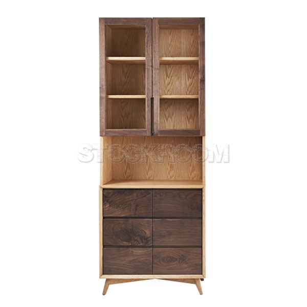 Bonhams Solid Oak Wood Tall Cabinet