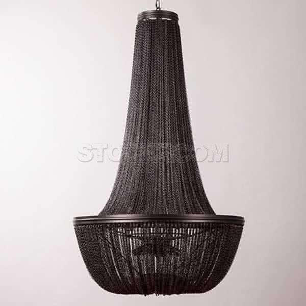 BONNIA - Glamour Ceiling Lamp, Black Chain Chandelier BY STOCKROOM