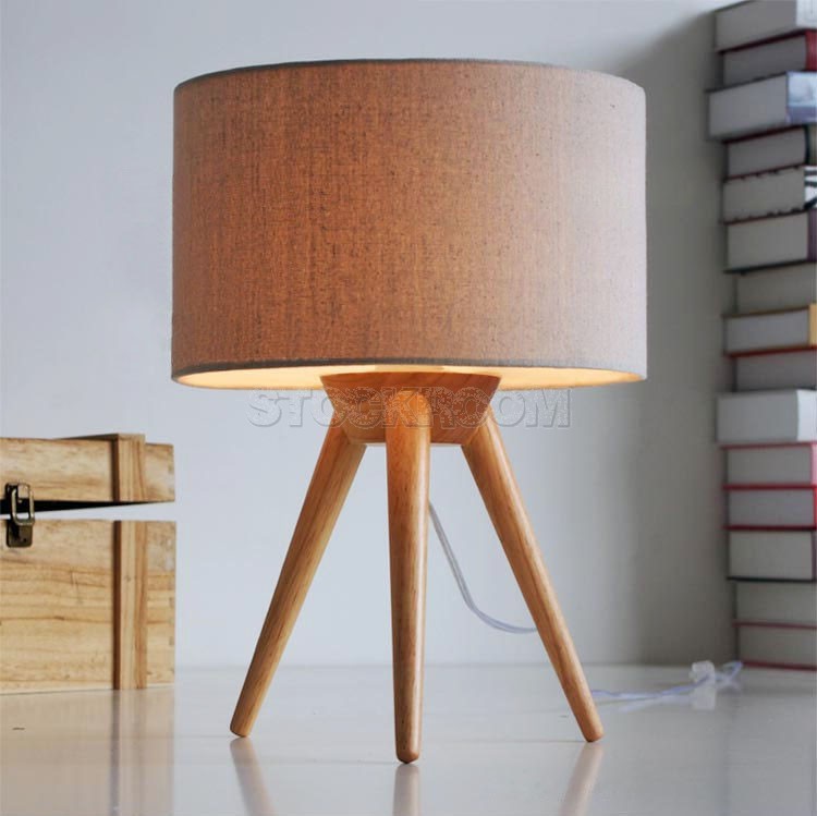Borh Wooden Table Lamp