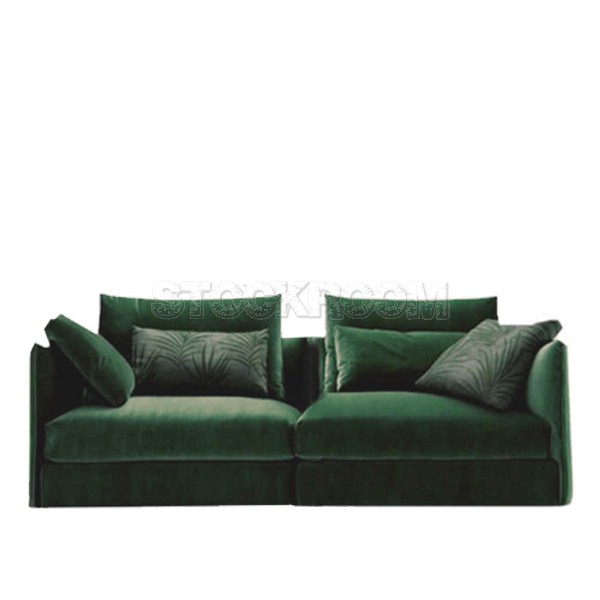 Boston Fabric Feather Down Sofa - 2 seater