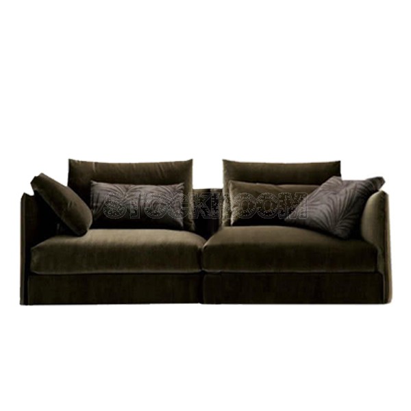 Boston Fabric Feather Down Sofa - 2 seater