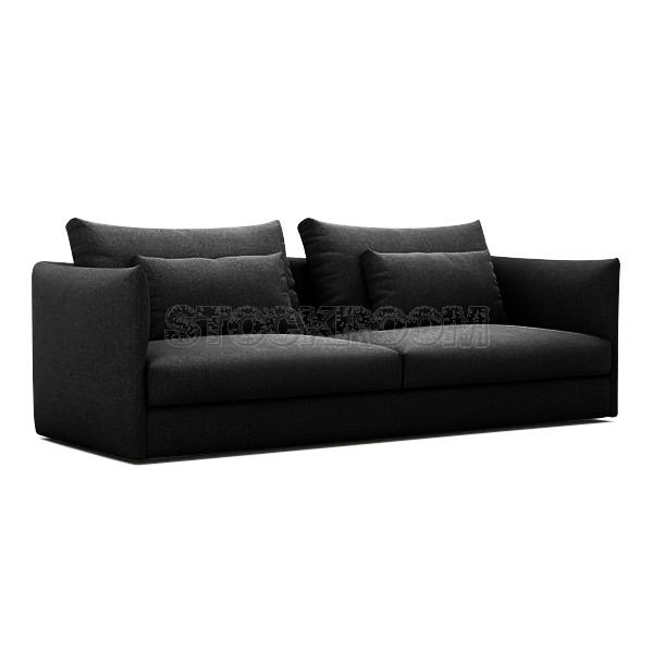 Boston Fabric Feather Down Sofa - 2 seater