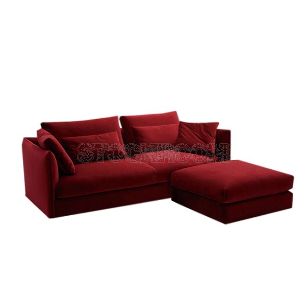 Boston Fabric Feather Down Sofa - 2 seater