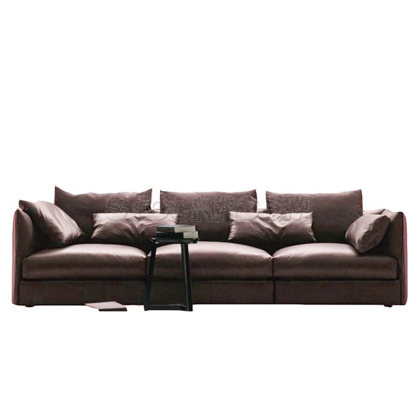 Boston Fabric Feather Down Sofa - 3 seater