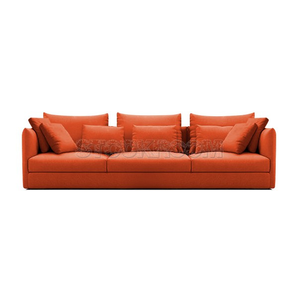 Boston Fabric Feather Down Sofa - 3 seater