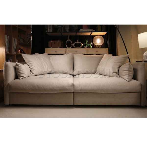 Boston Fabric Feather Down Sofa - 2 seater