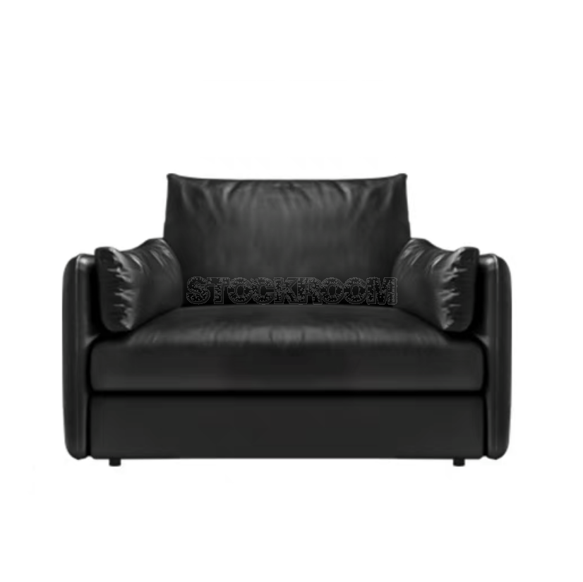 Boston Leather Feather Down Armchair