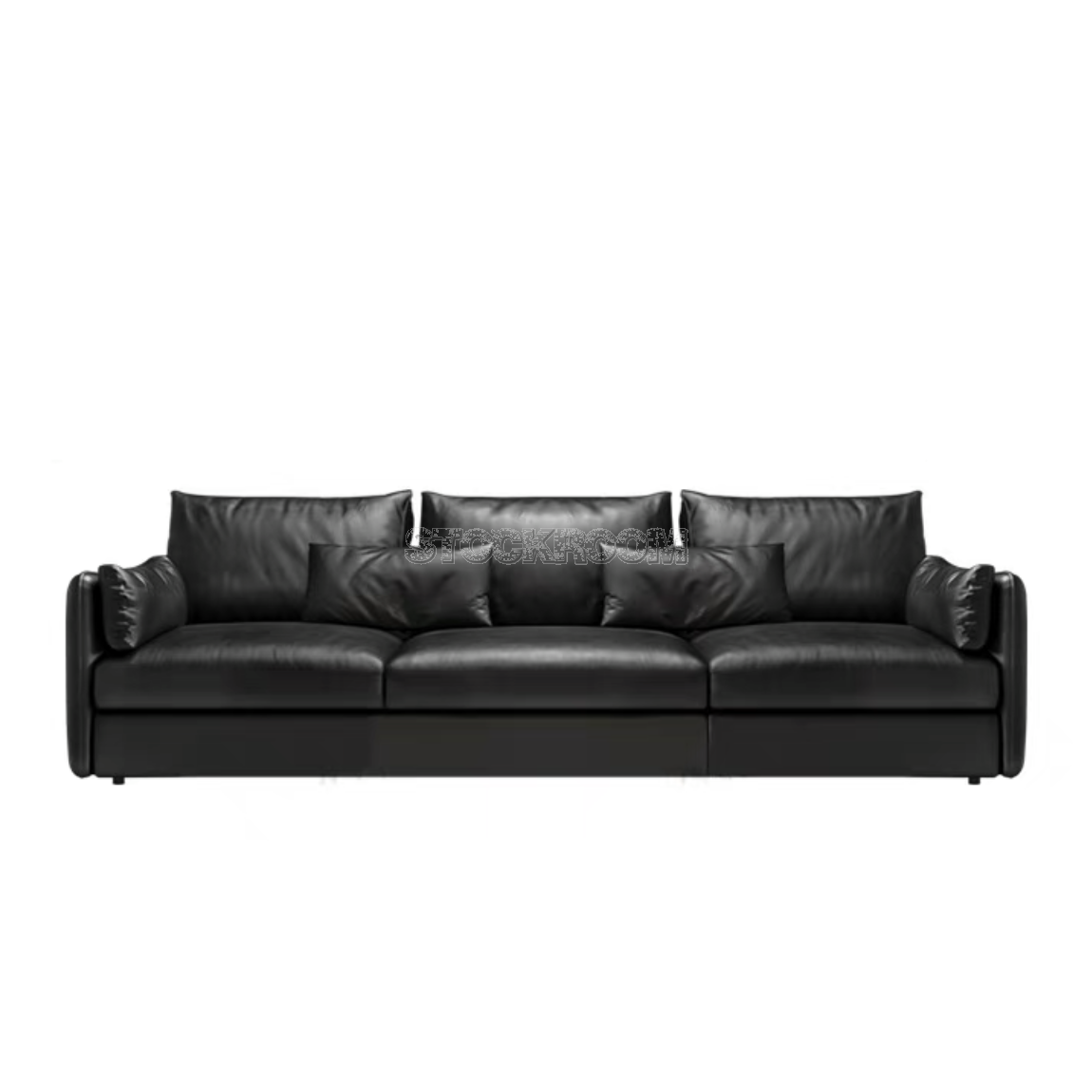 Boston Leather Feather Down Sofa - 3 Seater