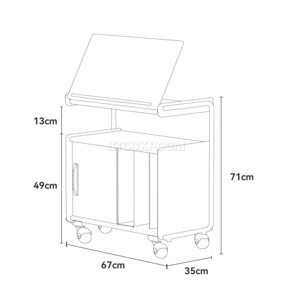 Braxton Mobile Cabinet