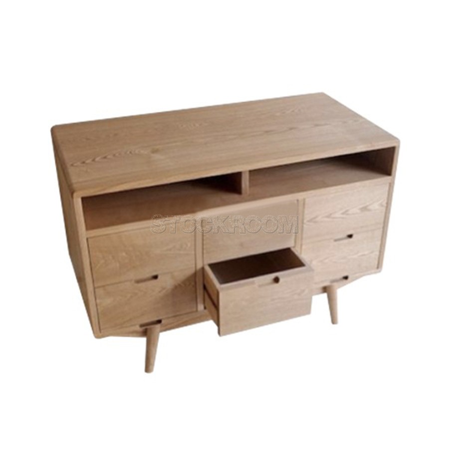 Brooklyn Solid Oak Wood Cabinet