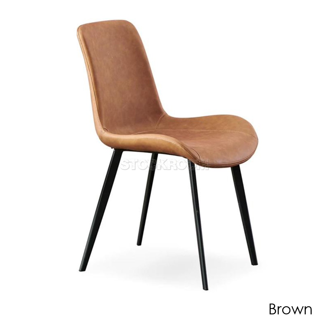 Beckett Upholstered Dining Chair With Metal Legs