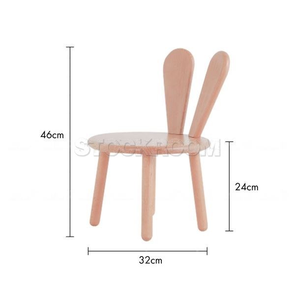 Bunny Solid Wood Kids Chair