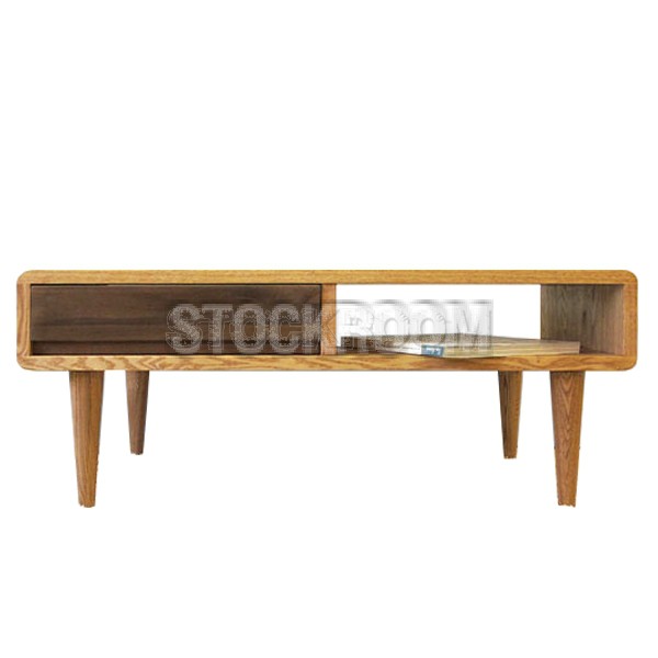Oscar Solid Oak Wood Coffee Table