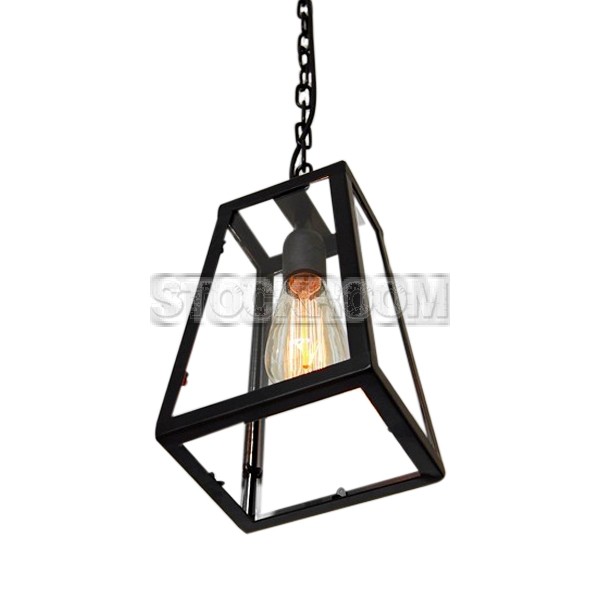 Edgar Industrial Loft Lantern Pendant Lamp