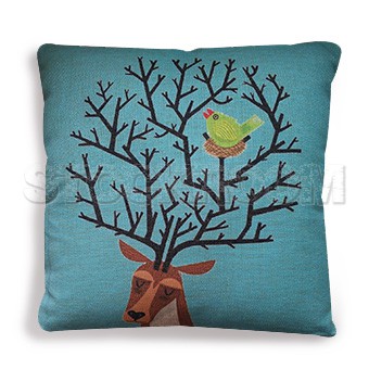 Deer Banches Decorative Cushion