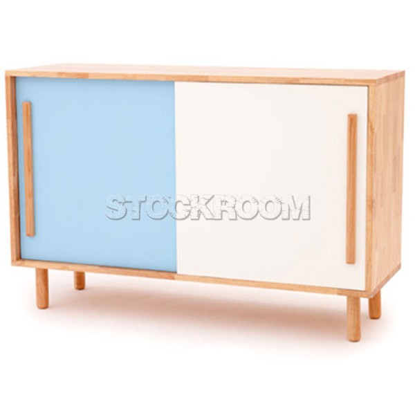 Camden Solid Wood Sideboard With Sliding Door