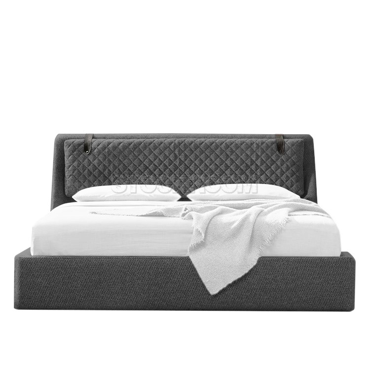 Camillo Fabric Upholstered Bed Frame With Storage