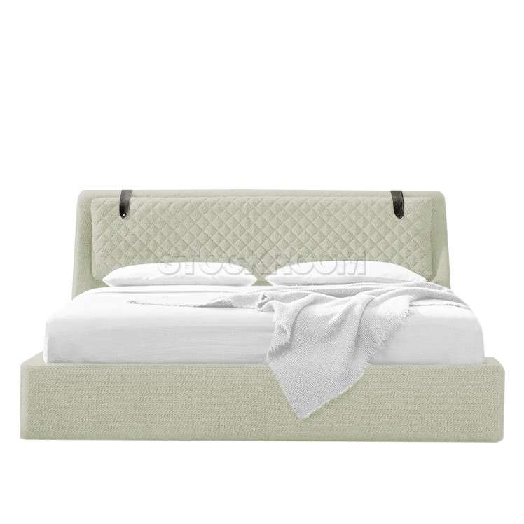 Camillo Fabric Upholstered Bed Frame With Storage