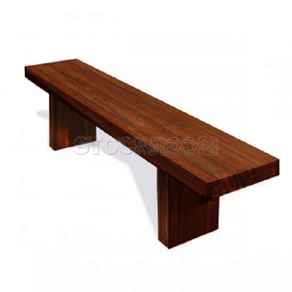 Capa Solid Elm Wood Bench
