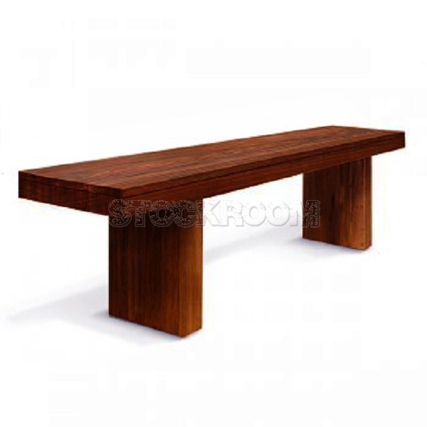 Capa Solid Elm Wood Bench