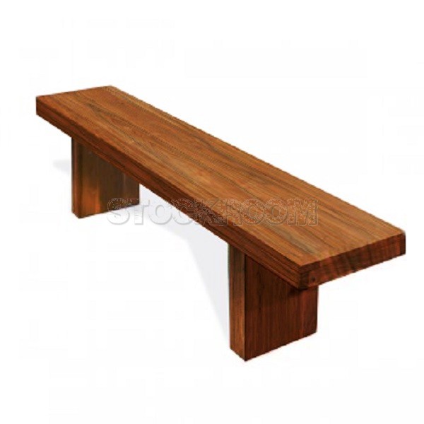 Capa Solid Elm Wood Bench