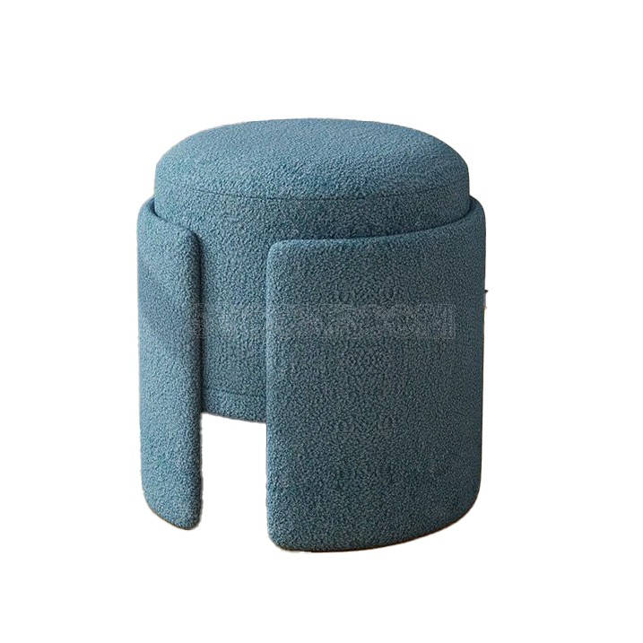 Carcia round ottoman 