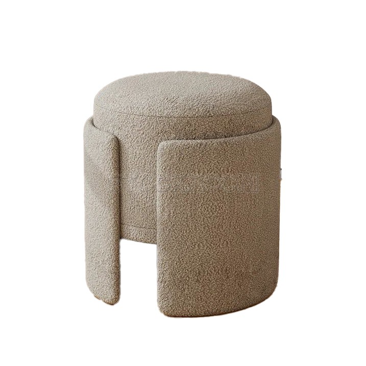 Carcia round ottoman 