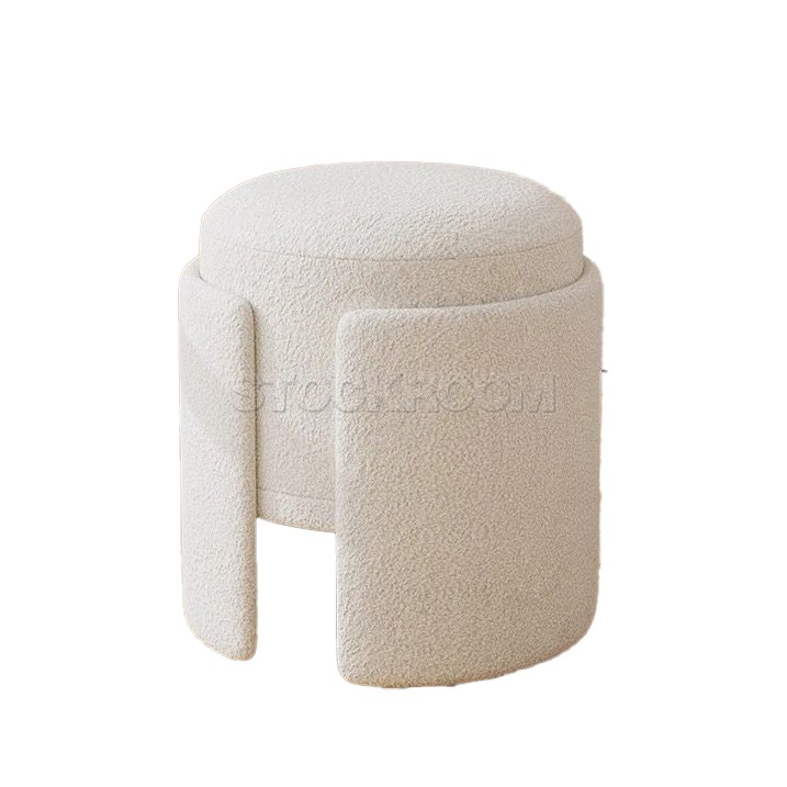 Carcia round ottoman 