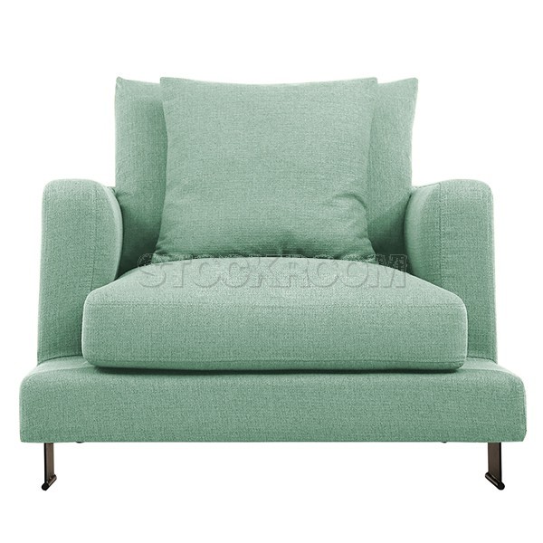 Carlo Fabric Feather Down Armchair