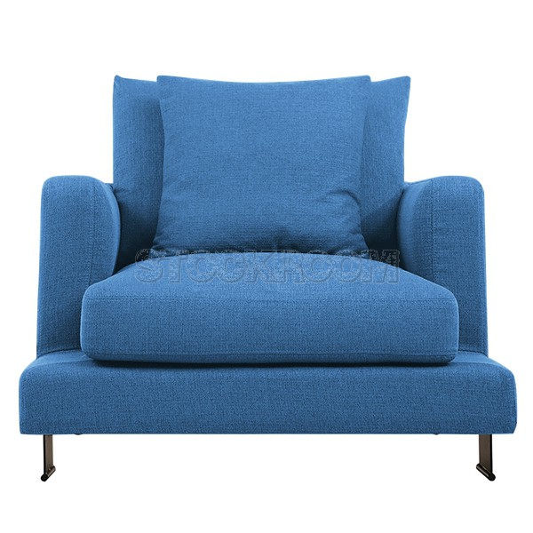 Carlo Fabric Feather Down Armchair