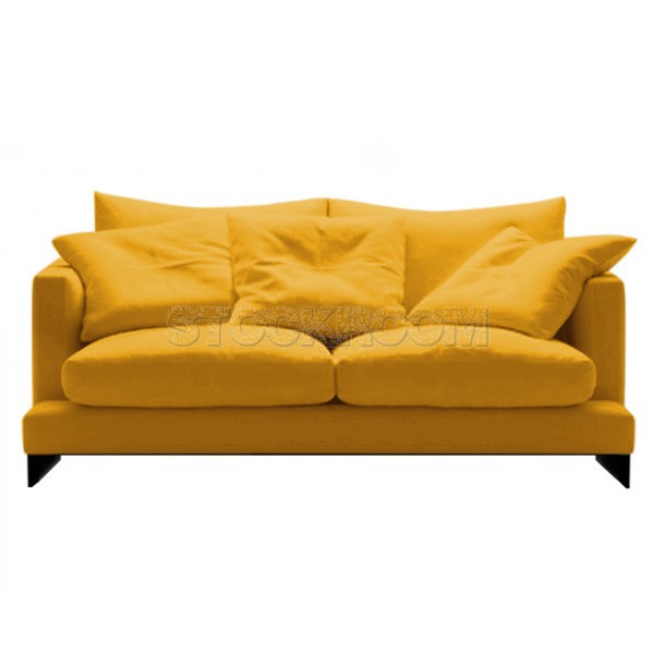 Carlo Fabric Feather Down Sofa - 2 Seater