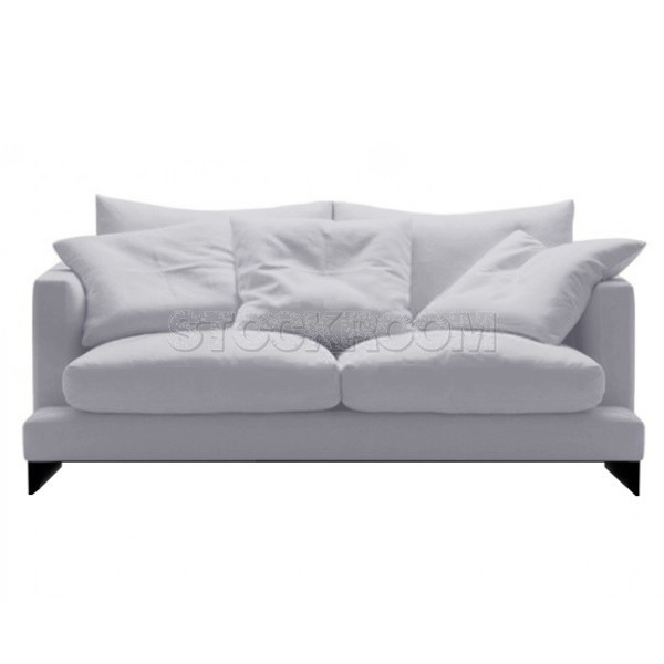 Carlo Fabric Feather Down Sofa - 2 Seater