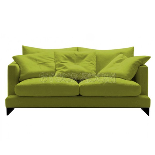 Carlo Fabric Feather Down Sofa - 2 Seater