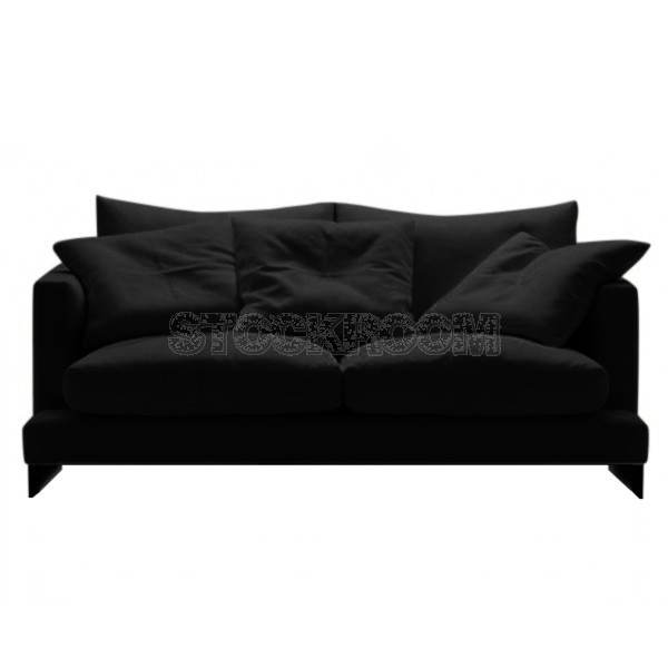 Carlo Fabric Feather Down Sofa - 2 Seater