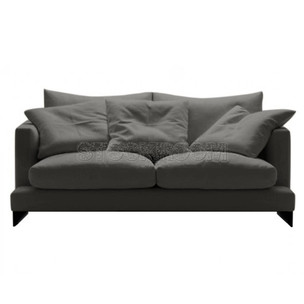 Carlo Fabric Feather Down Sofa - 2 Seater