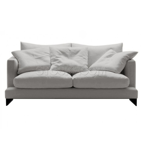 Carlo Fabric Feather Down Sofa - 2 Seater