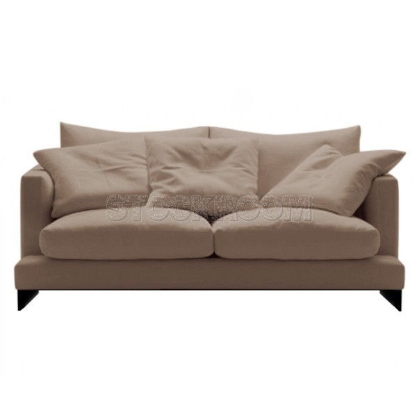 Carlo Fabric Feather Down Sofa - 2 Seater