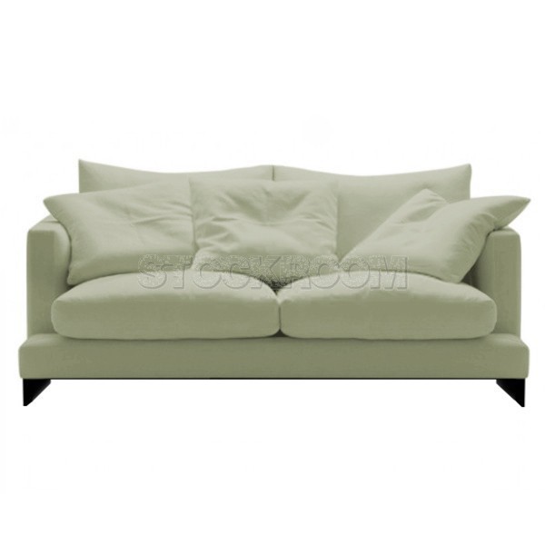 Carlo Fabric Feather Down Sofa - 2 Seater