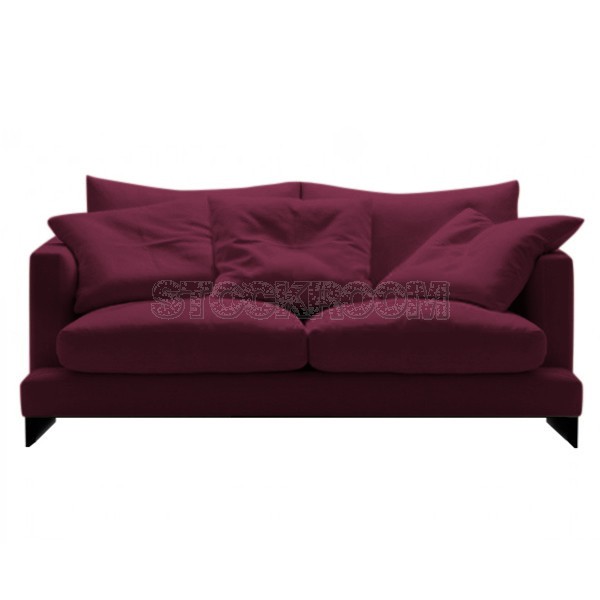 Carlo Fabric Feather Down Sofa - 2 Seater