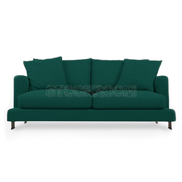 Carlo Fabric Feather Down Sofa - 3 Seater