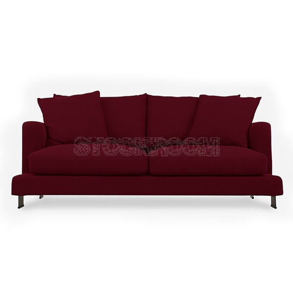 Carlo Fabric Feather Down Sofa - 3 Seater