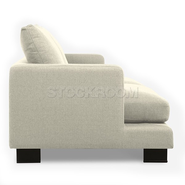 Carlo Fabric Feather Down Sofa -2 Seater