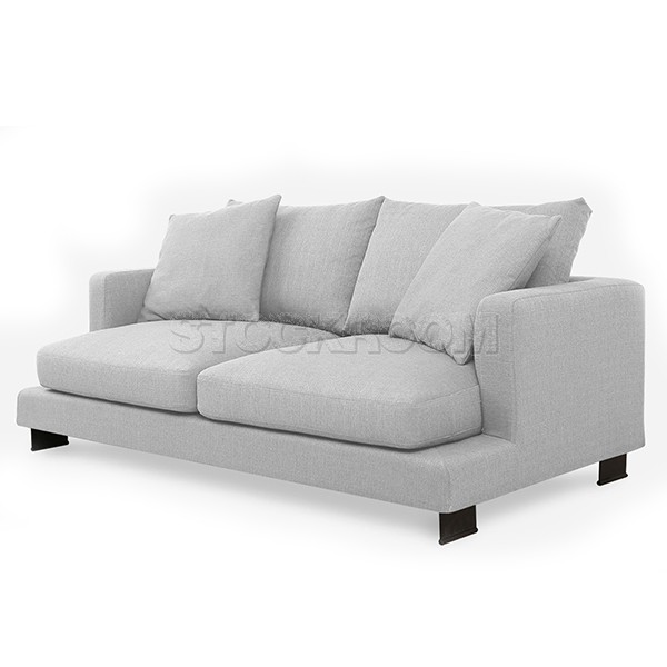 Carlo Fabric Feather Down Sofa - 3 Seater