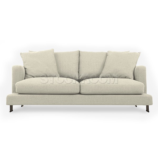 Carlo Fabric Feather Down Sofa - 3 Seater