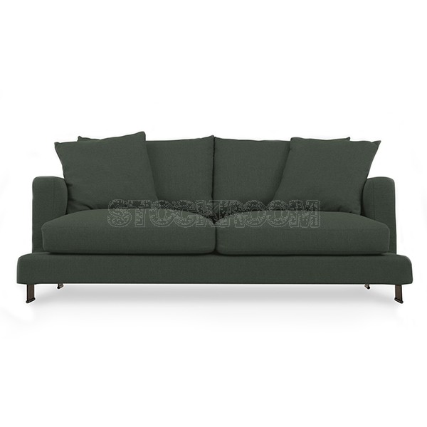 Carlo Fabric Feather Down Sofa -2 Seater