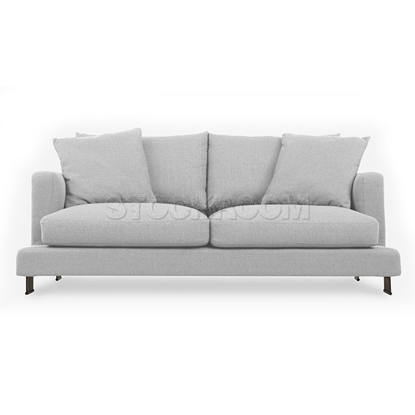 Carlo Fabric Feather Down Sofa - 3 Seater