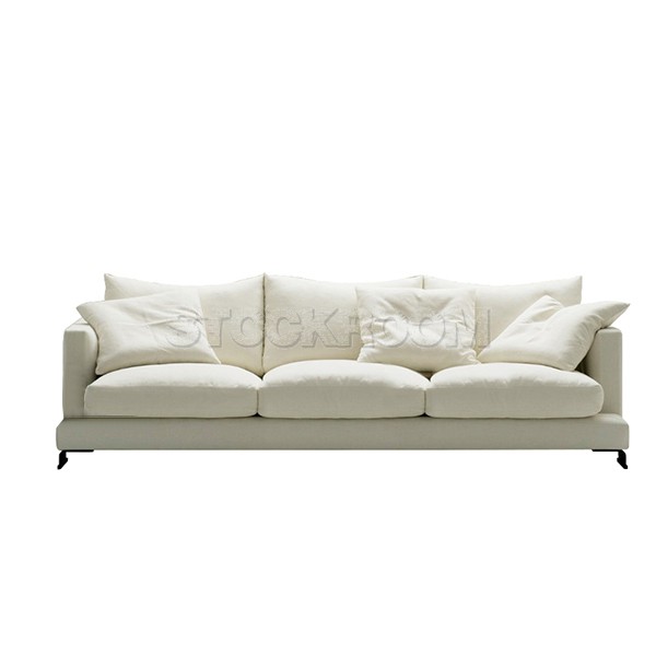 Carlo Fabric Feather Down Sofa - 3 Seater