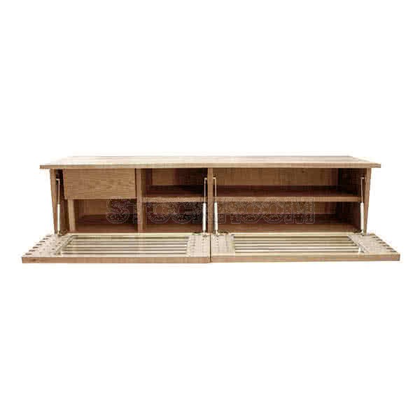 Carlotta Solid Oak Wood TV Cabinet - More Colors